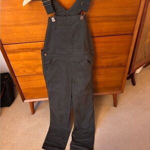 REI Kids Unisex Trailsmith Overalls / Bib Medium 10-12 Charcoal